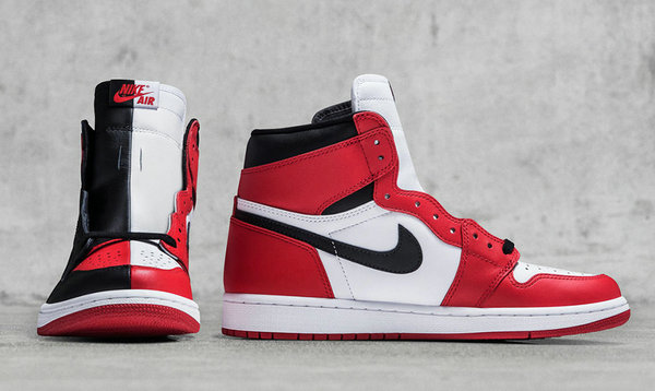 Nike Air Jordan 1双拼色款曝光，一双顶两双的超值鞋款？