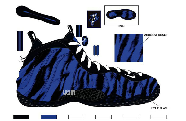 Nike Air Foamposite One 鞋款 2019“Memphis Tigers”配色即将发售