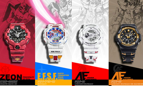 粉丝必入！G-SHOCK 《机动战士高达》40 周年限量腕表系列开售