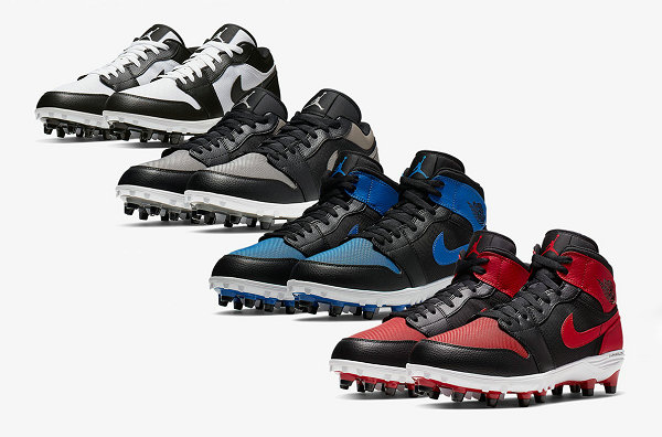 四色移植，Jordan Brand 2019 Air Jordan I 配色橄榄球钉鞋发售~