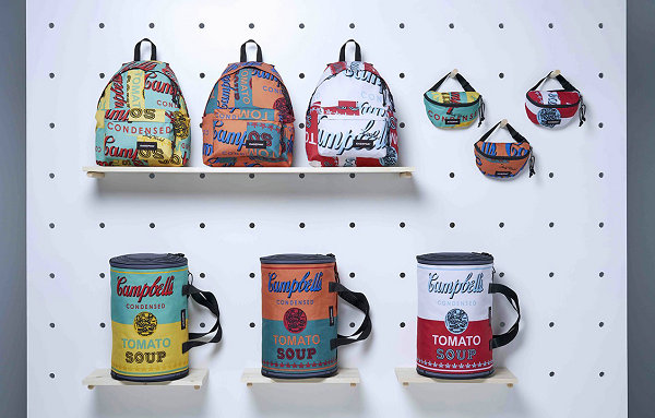 EASTPAK 金汤宝罐头主题包袋系列发布，致敬波普大师 Andy Warhol