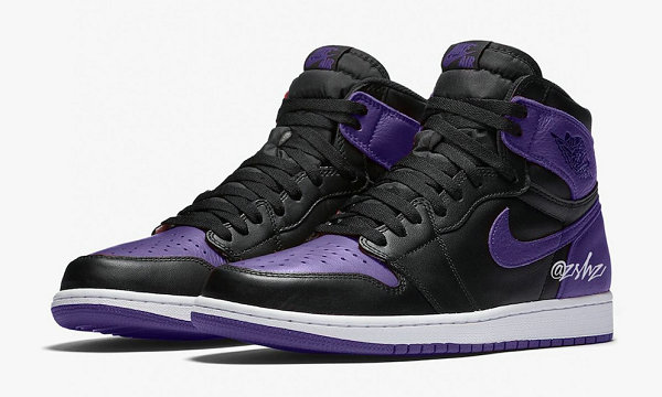 AJ1 鞋款“Court Purple”配色 2020 年春季登场，紫脚趾的延续？