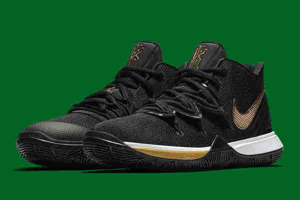  Nike Kyrie 5 鞋款全新黑金配色释出，黑金闪耀～