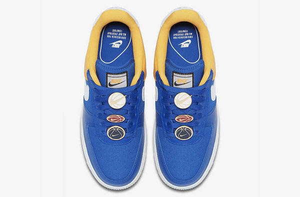 Air Force 1 鞋款黄蓝撞色版本释出，酷似金州勇士队装扮