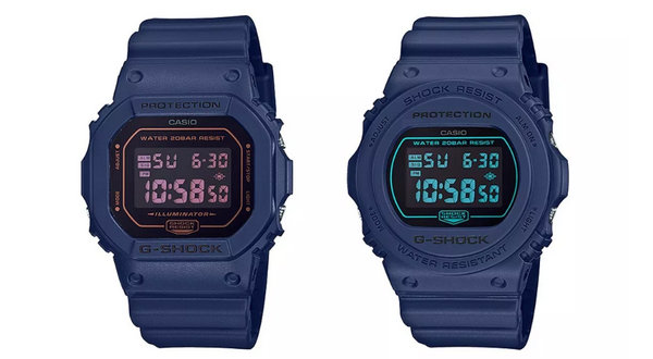G-Shock  Tonal 海军蓝 DW-5600 及 DW-5700 手表上架发售