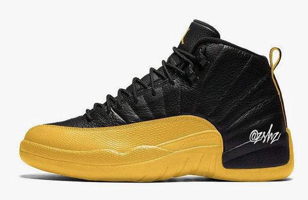 Air Jordan 12 鞋款黑黄配色首次曝光，颜值超高