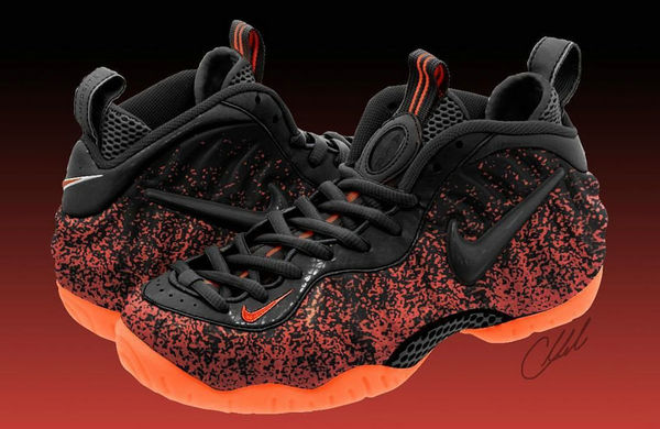 热熔岩泡 Air Foamposite Pro 鞋款曝光，强烈撞色风格