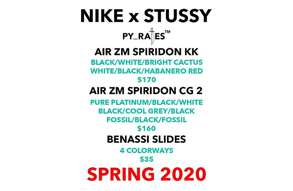 Nike x 斯图西 2020 联名鞋款系列曝光，复古跑鞋领衔