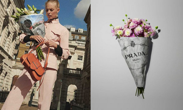 Prada X 全球 7 间花店合作推出限定花纸，时尚结合花艺