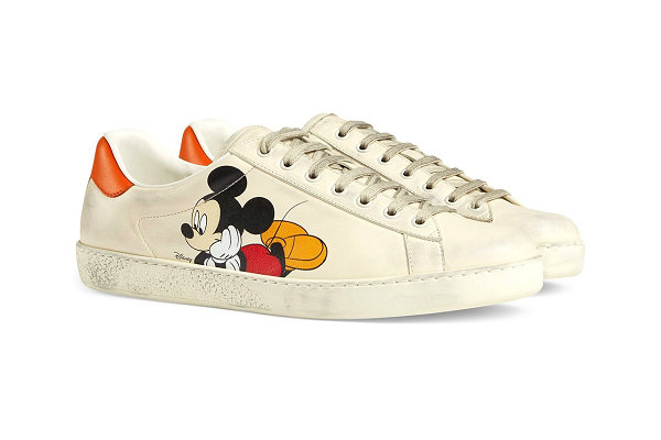 Gucci x 迪士尼联名米老鼠主题鞋款系列公布，奢华鼠年装备