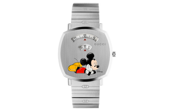 Gucci X 迪士尼联名 Mickey Mouse 系列别注版 Grip 腕表发布~