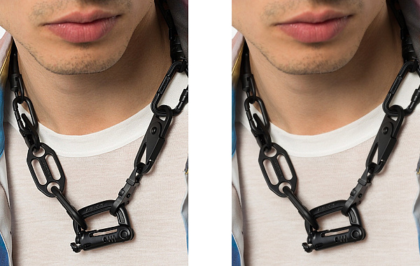 AMBUSH 黑色“铁锁”项链正式发售，自由拆卸排列