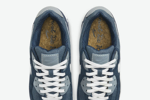 Air Max 90 鞋款全新牛仔蓝配色释出，软木塞细节加持