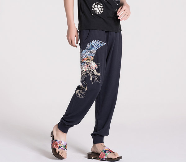 oniarai 刺绣针织束脚裤.jpg