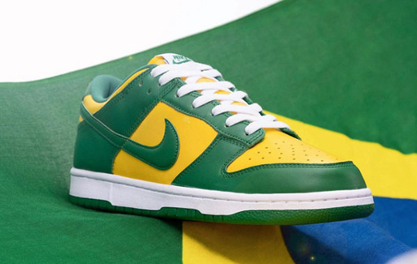 Nike Dunk Low“巴西”配色鞋款官图释出，浓厚风情装扮！