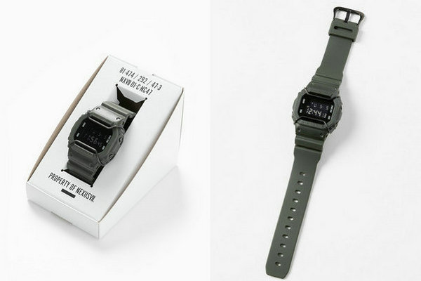 卡西欧 x NEXUSVII 全新联名 DW-5600 腕表上架发售，军事风格