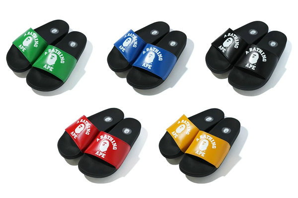 日潮 Bape 全新 COLLEGE SLIDE SANDALS 多彩拖鞋系列发售在即