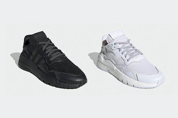 阿迪达斯 Nite Jogger 鞋款全新纯黑、纯白双色0.jpg