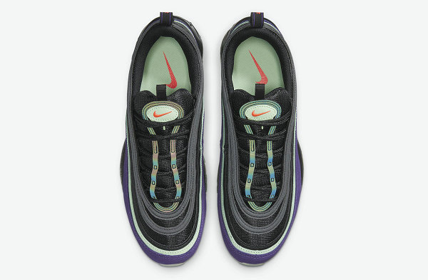 万圣节 Air Max 97 黑紫反光鞋款即将来袭，营造恐怖氛围