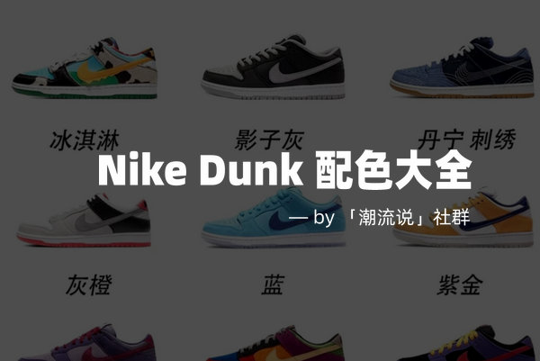 Nike Dunk 配色合集大全，不止经典那么简单~