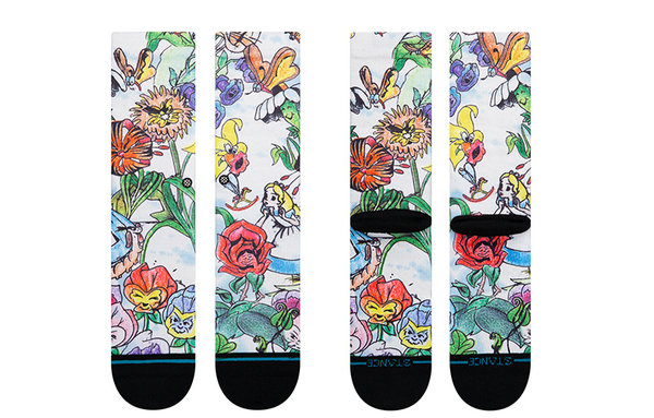 《爱丽丝漫游仙境》x STANCE 全新联名系列潮袜上架发售
