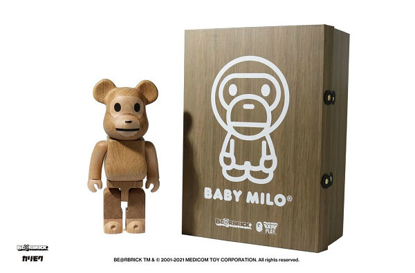 BABY MILO x Karimoku 全新联名木质 BE@RBRICK 玩偶即将发售