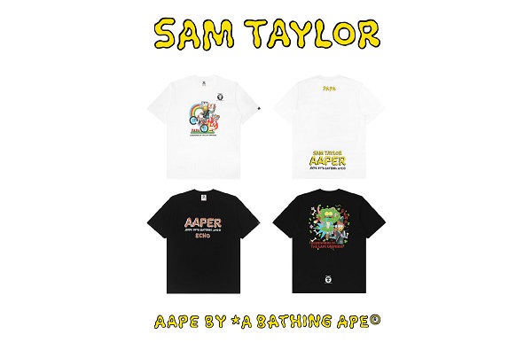 AAPE x Sam Taylor 全新合作系列出炉，荒诞怪异印花