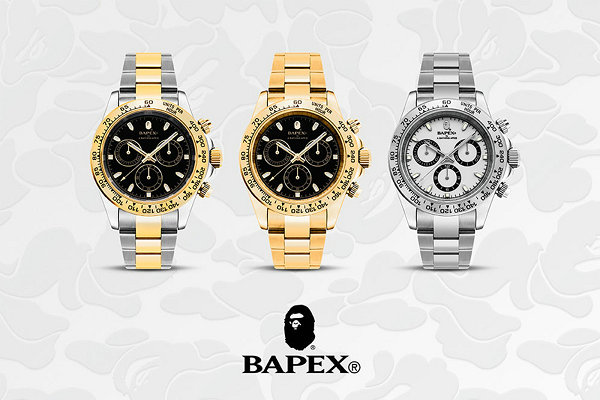 BAPE 全新“TYPE 4 BAPEX”腕表系列上市，3 色可选