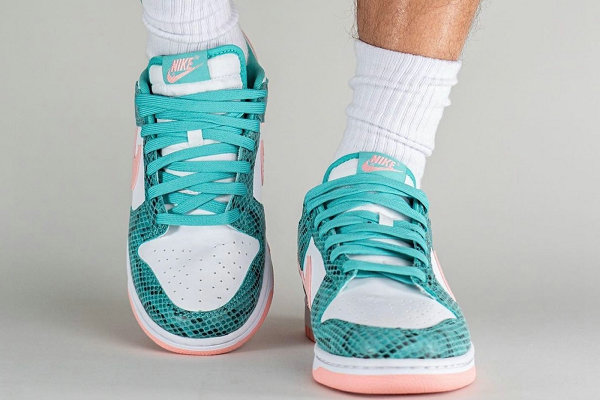 Nike Dunk Low 全新“Snakeskin”配色鞋款上脚图预览